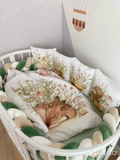 Бортики в детскую кроватку новые