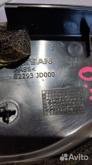 Накладка молдинг двери Nissan qashqai J10 Лев