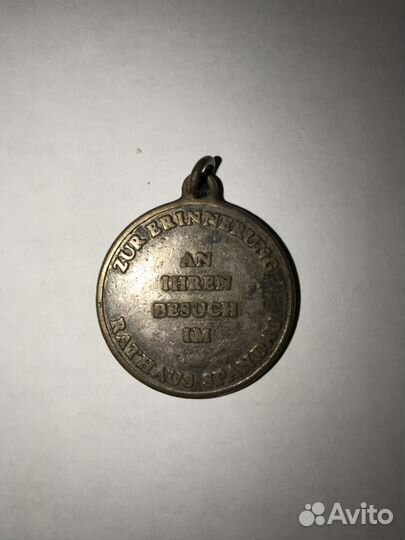 Медаль в честь города Шпандау диам.30мм бронза
