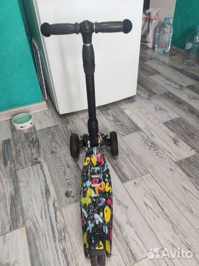 Детский самокат Tiger print