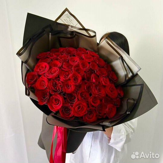 51 роза с доставкой в Кемерово