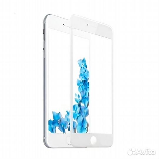 Защитное стекло 9H iPhone 7 / 8 / SE 2020 full (бе