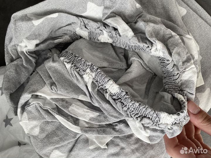 Простыня на детскую круглую кровать