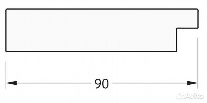 Зеркало Evoform Definite 140х80 BY 3309 в багетно