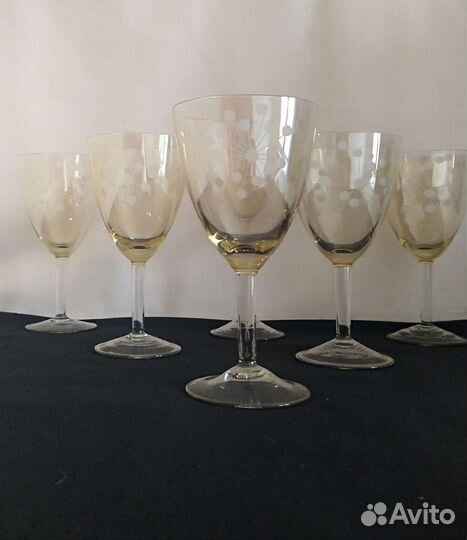 Фужеры цветное стекло СССР