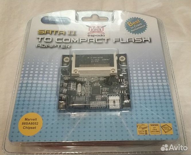 Новый переходник Espada с CF на SATA