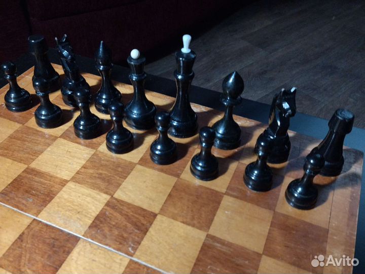 Шахматы деревянные СССР 40х40см