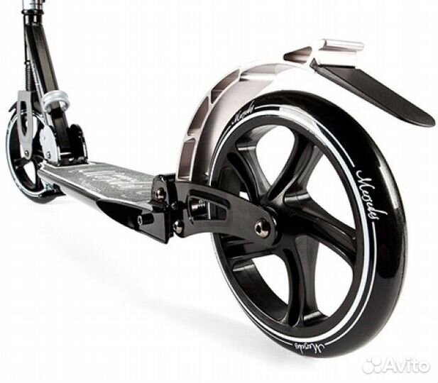 Самокаты Hello Wood Mersedes золотой и серебряный