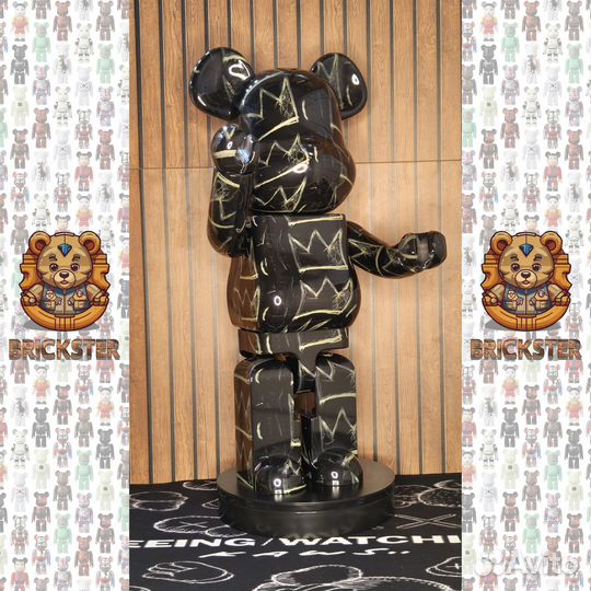 Bearbrick Jean-Michel Basquiat Crown 1000% 70см