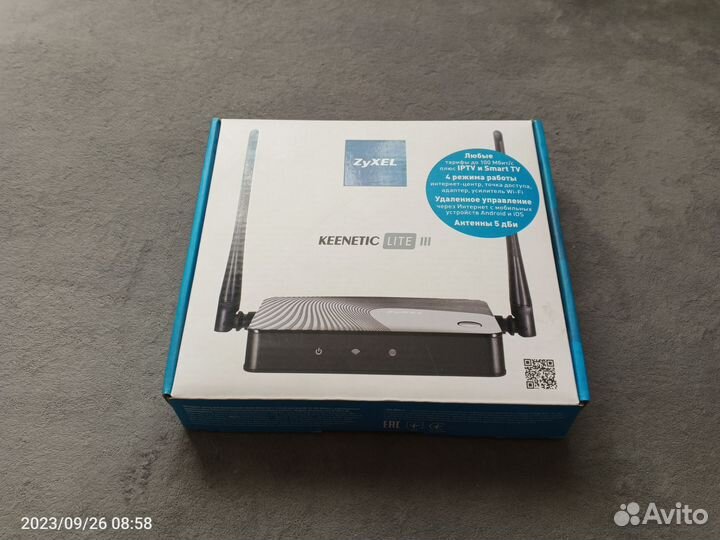 Wifi роутер zyxel keenetic lite 3