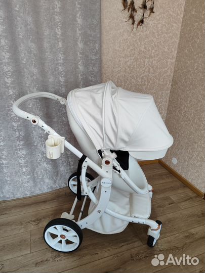 Детская коляска 3 в 1 с автолюлькой 0+ BibiKids