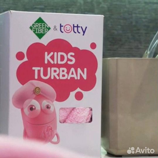 Детский тюрбан для волос green fiber & totty