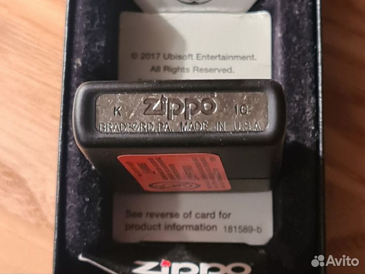 Zippo. Assassins Creed. Shadow. Редкая. Новая