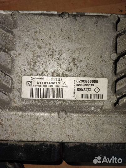 Комплект эбу Renault Logan, Sandero 1.4