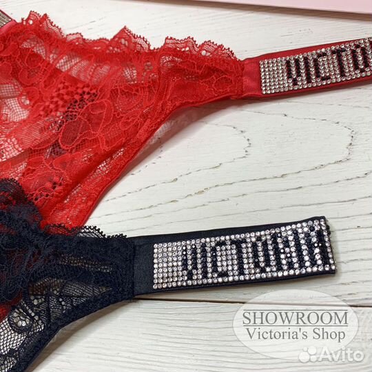 Трусики стринги Victoria Secret со стразами