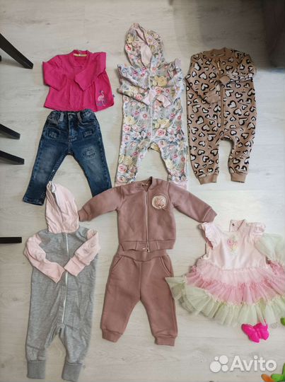 Вещи пакетом на девочку 68-74