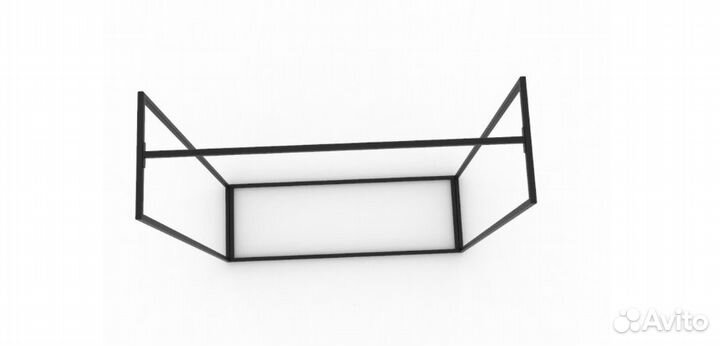 Вешалка рейл напольный в стиле лофт