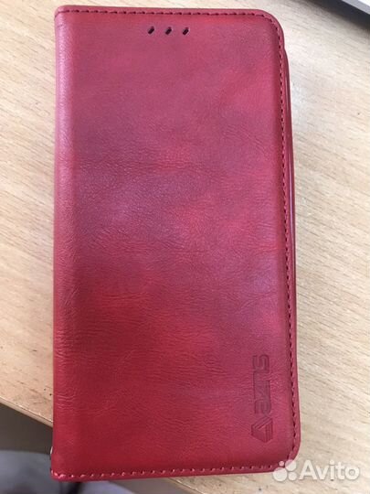 Чехол книжка для samsung s7 красный новый