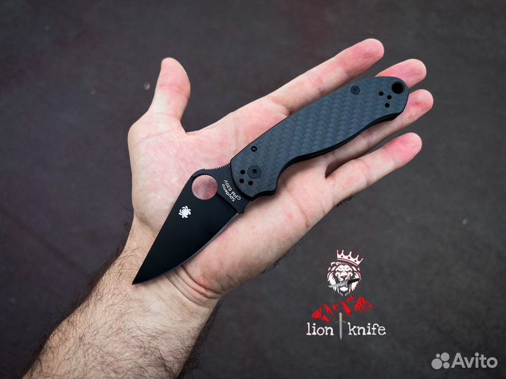 Нож spyderco paramilitary 3 Carbon Fiber black