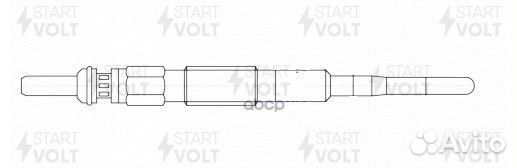 Свеча накаливания chevrolet captiva 06- glsp081