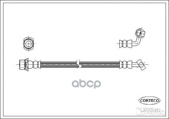 Шланг тормозной toyota: land cruiser 100 4.2