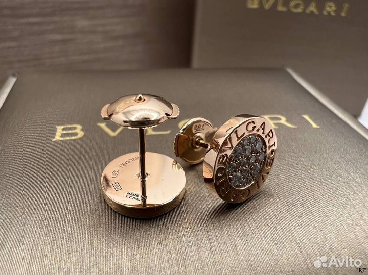 Серьги Bvlgari 18К с бриллиантами