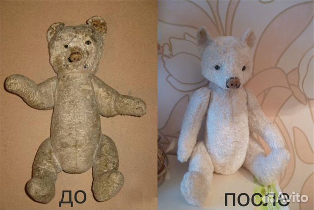Реставрация мишек игрушек кукол
