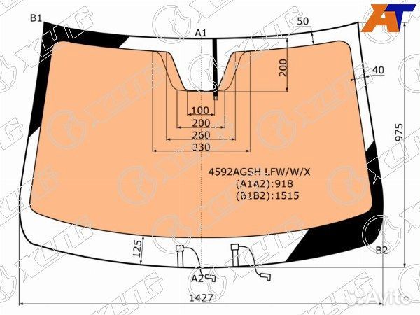 Стекло лобовое LADA vesta
