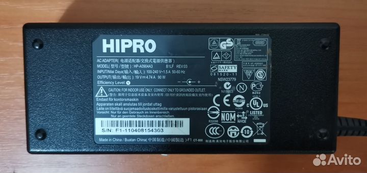 Блок питания Acer / 90W / 19V / 4.7A / 5.5x1.7mm