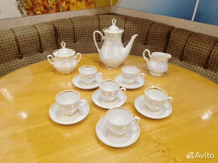 Сервиз кофейный перламутр СССР