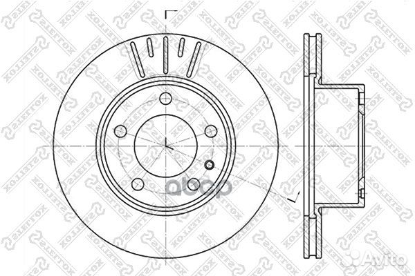 6020-1513V-SX диск тормозной передний BMW E28
