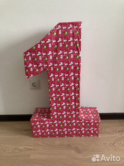 Цифра 1 на годик