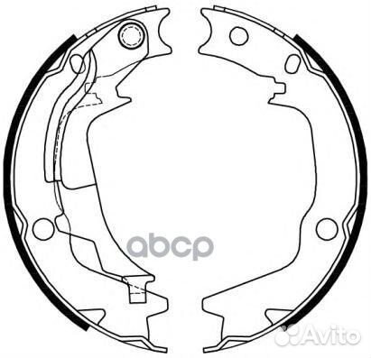 4244.00 колодки барабанные 167x32 Hyundai Getz