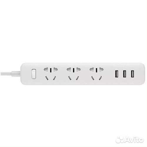 Удлинитель Xiaomi Mi Power Strip 3, 1.8 м