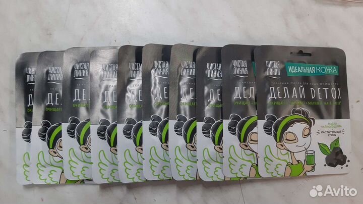 Чистая линия Тканевая маска для лица очищение