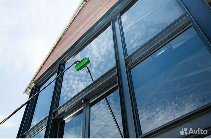 Мойка окон коттеджей и загородных домов, фахверков