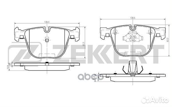 Колодки торм. диск. задн. BMW 1 (E82) 11- 3 (E