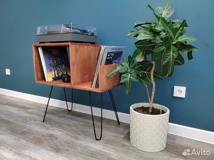 Стойка, тумба, по проигрыватель и пластинки