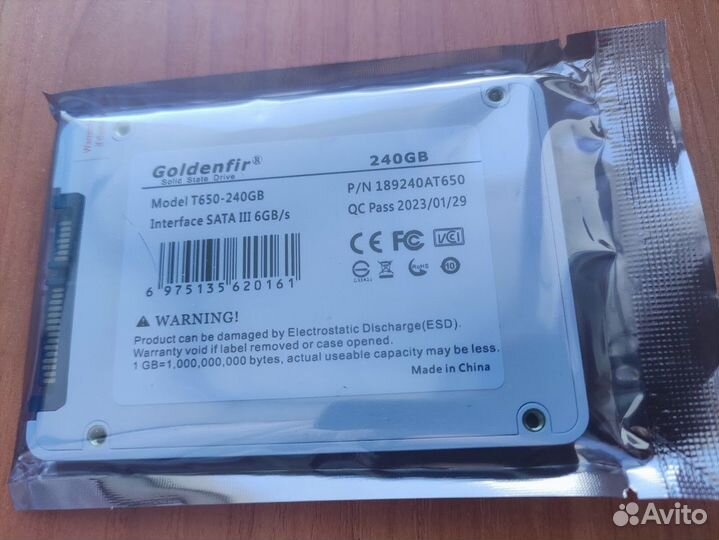 SSD Goldenfir 250 GB