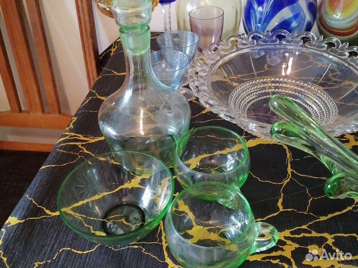 Винтажное цветное стекло СССР