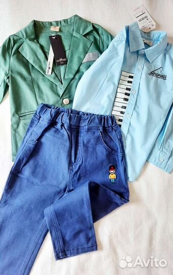Праздничная одежда для мальчика рубашка, пиджак