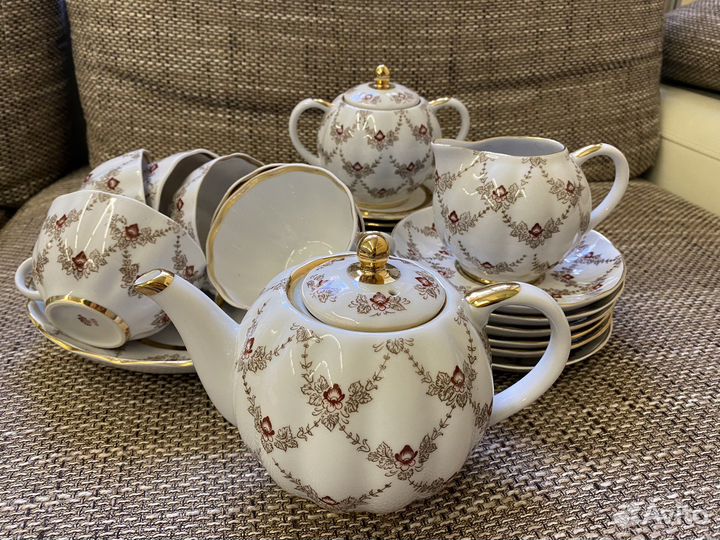 Чайный сервиз лфз гирлянды полный