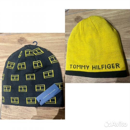 Шапка Tommy hilfiger оригинал, двухсторонняя