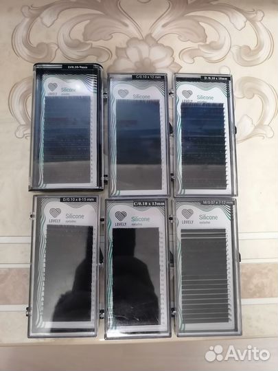 Ресницы для наращивания Lovely за 6 шт