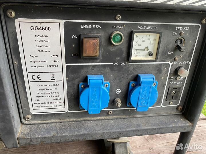 Генератор бензиновый бу 3.2 кВт