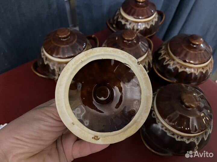 Керамические горшочки для запекания 6 штук