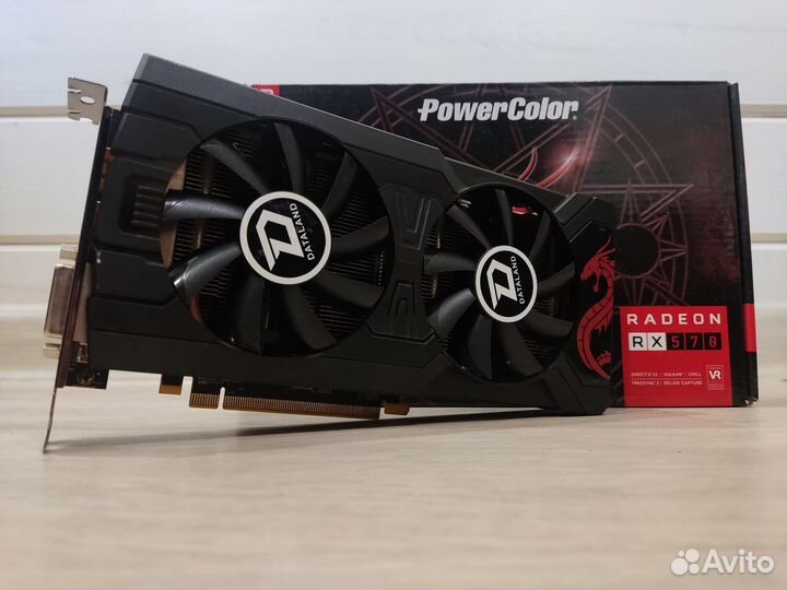 RX 570 PowerColor Red Dragon OC 4GB Видеокарта
