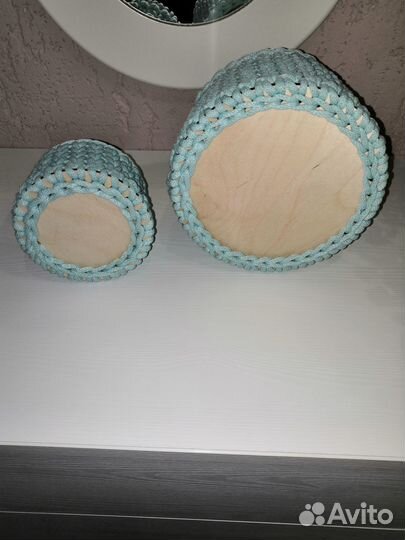 Корзинка вязаная,интерьерная,на подарок