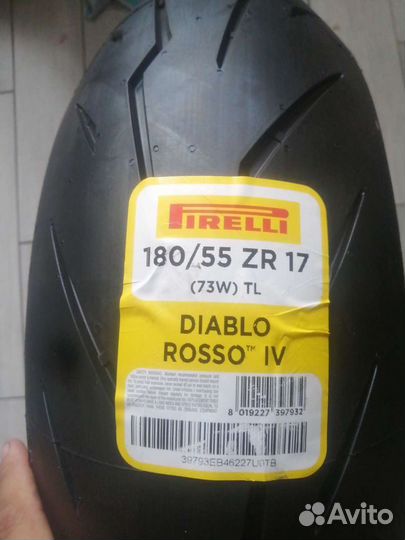 Pirelli Diablo Rosso 4 180/55R17 и 120/70R17