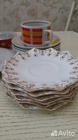 Блюдца от немецкого чайного сервиза